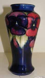Moorcroft Pottery Vase - Pansy