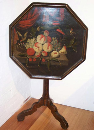 A Dutch octagonal wine table
