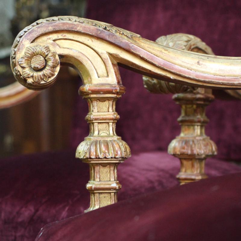 A LOUIS XIV GILTWOOD SALON SUITE. CIRCA 1850