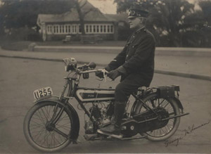 George McLennan First NSW Police Motor Cyclist