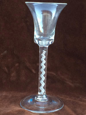 Single Series Air Twist stemmed glass