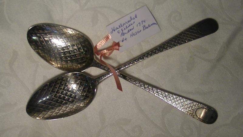Georgian Hallmarked Sterling Silver Spoons