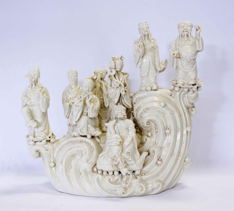C1950 Blanc de Chine Porcelain Figure
