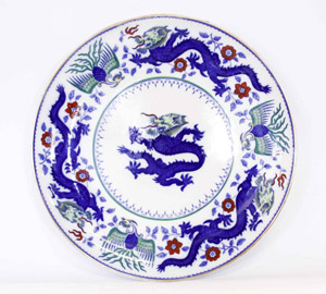 Minton Ceramic Plate with Dragon