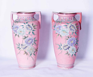 C1940 Pair of Japanese Vases