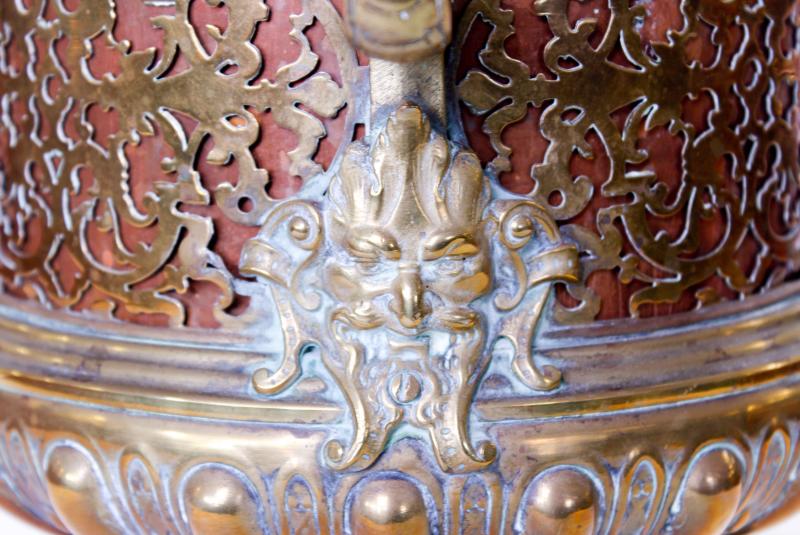 European Brass and Copper Ice Bucket