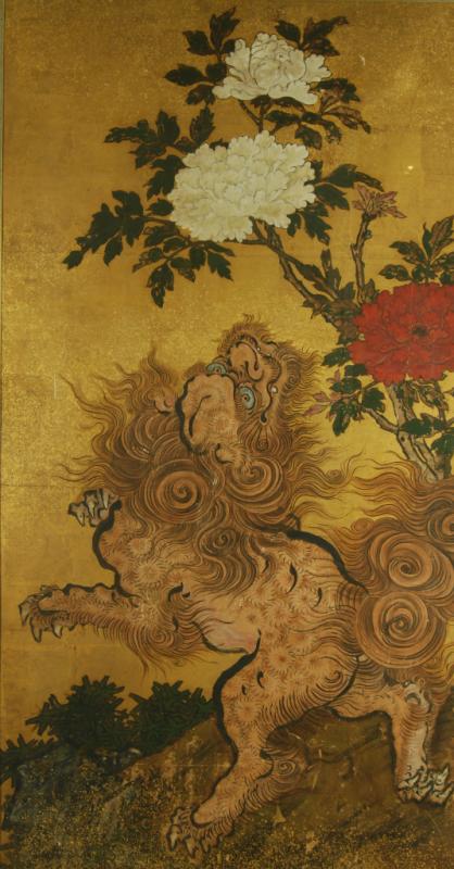 Edo period paintings of Karashishi