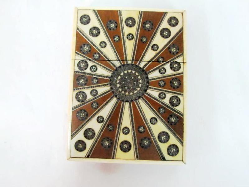 ANGLO INDIAN IVORY CARDHOLDER